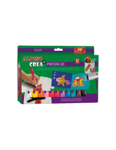 ESTUCHE 12 TUBOS ALPINO CREA 3D PAINT