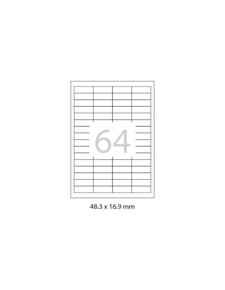 CAJA 100h ETIQUETAS A-SERIES 483x169mm