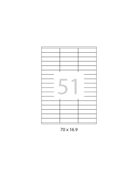 CAJA 100h ETIQUETAS A-SERIES 70x169mm