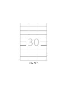 CAJA 100h ETIQUETAS A-SERIES 70x297mm 2