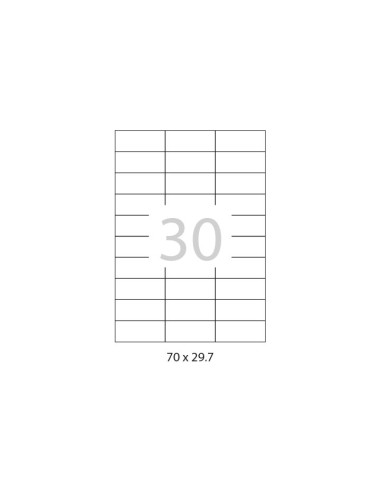CAJA 100h ETIQUETAS A-SERIES 70x297mm