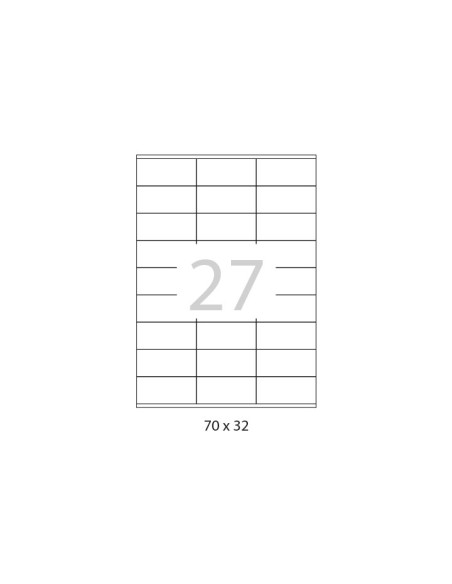 CAJA 100h ETIQUETAS A-SERIES 70x32mm