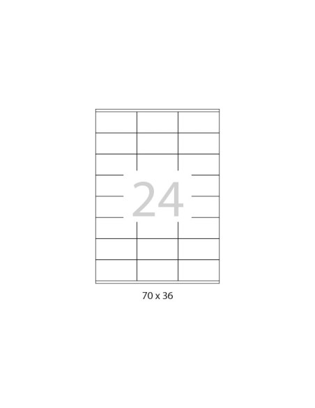 CAJA 100h ETIQUETAS A-SERIES 70x36mm