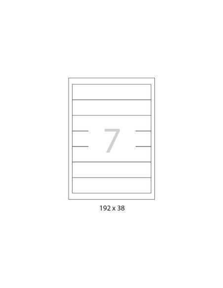 CAJA 100h ETIQUETAS A-SERIES 192x38mm