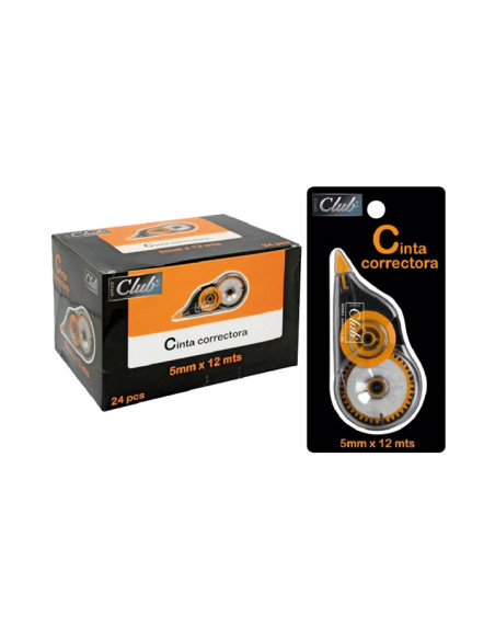 CINTA CORRECTORA OFFICE CLUB 5 mm x 12m