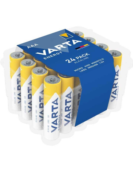PACK 24 PILAS VARTA ALCALINAS LR03