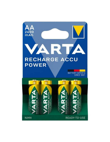 BLÍSTER 4 PILAS VARTA RECARGABLES HR6