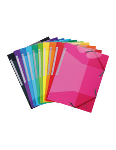 PACK 10 CARPETAS EXACOMPTA IDERAMA CON GOMAS