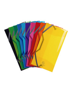 PACK 10 CARPETAS EXACOMPTA IDERAMA CON GOMAS FORMATO SOBRE