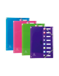 PACK 4 CLASIFICADORES EXACOMPTA IDERAMA 8 SEPARADORES LOMO EXTENSIBLE