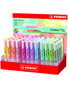 STABILO MARCADOR FLUORESCENTE SWING COOL PASTEL CSURTIDOS EXPOSITOR 48 UD