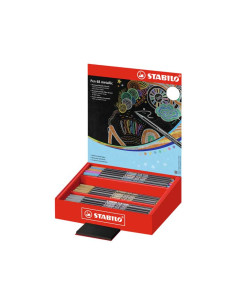 EXPOSITOR 60 ROTULADORES STABILO PEN 68 METALLIC