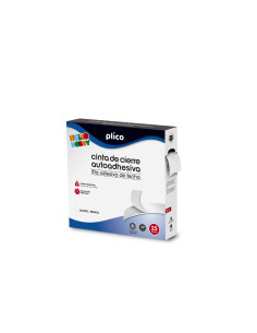 PLICO CINTA DE CIERRE AUTOADHESIVA 20MM X 25M BLANCO 2
