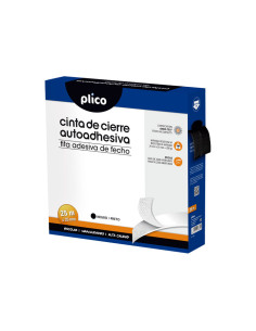 CINTA DE CIERRE ADHSEIVA PLICO VELCRO 25m