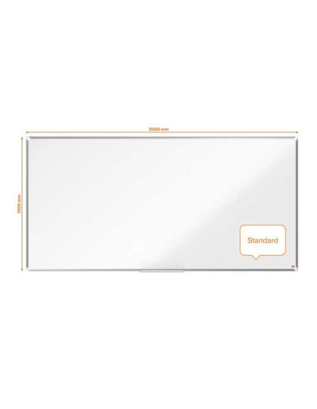 PIZARRA BLANCA NOBO PREMIUM PLUS 200x100cm ACERO LACADO