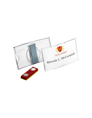 PORTANOMBRES DURABLE CONVEXO CON IMÁN