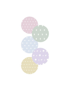 EXPOSITOR 50 ROLLOS PAPEL REGALO BEBÉ SADIPAL 1x2m 2