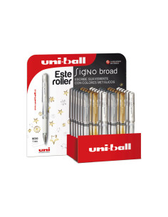 EXPOSITOR 36 BOLÍGRAFOS UNI-BALL SIGNO BROAD UM-153