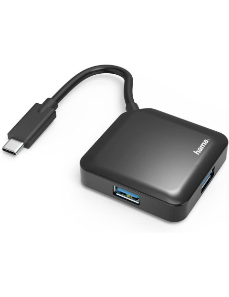 HUB 4 PUERTOS HAMA USB TIPO-C PASIVO