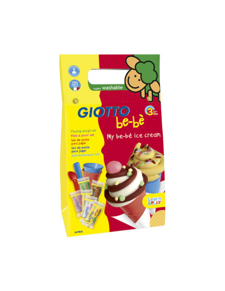 SET 6 BARRAS PASTA MODELAR GIOTTO BE-BÈ CREAR HELADOS