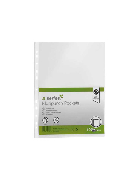 BOLSA 100 FUNDAS A-SERIES A4 75 MICRAS CRISTAL