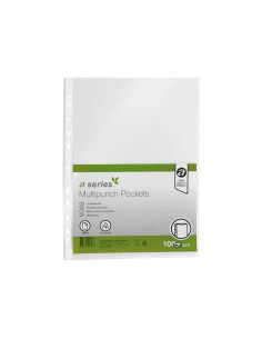 CAJA 100 FUNDAS A-SERIES A4 120 MICRAS CRISTAL