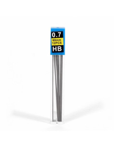 ESTUCHE 12 MINAS DE GRAFITO HB 07mm