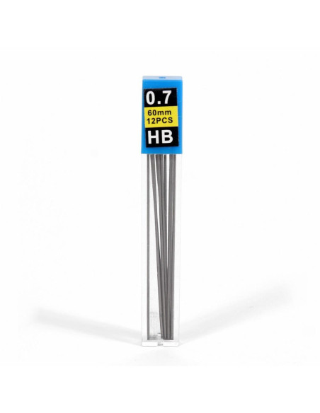 ESTUCHE 12 MINAS DE GRAFITO HB 07mm