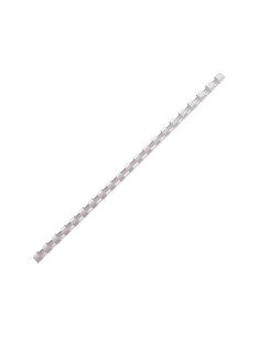 CANUTILLO PLASTICO FELLOWES 21 anillas paso US BLANCO 12 mm CAJA de 100