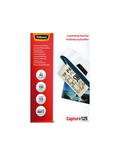 PACK 100 FUNDAS DE PLASTIFICAR FELLOWES MATE A3 125 MICRAS