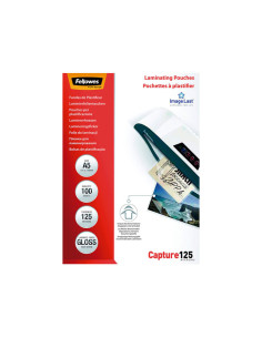 PACK 100 FUNDAS DE PLASTIFICAR FELLOWES BRILLO A5 125 MICRAS