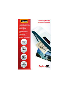 PACK 100 FUNDAS DE PLASTIFICAR FELLOWES BRILLO 65x95mm 125 MICRAS