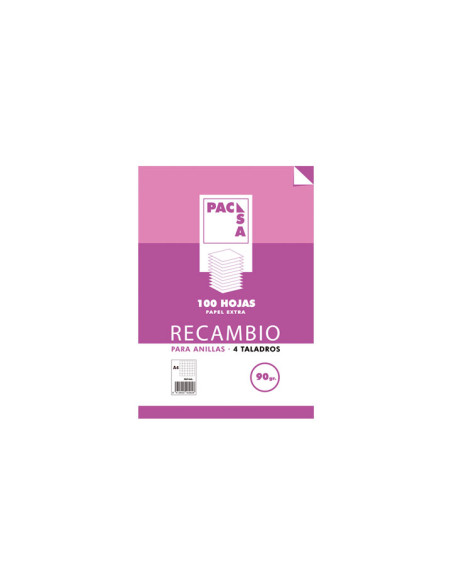 RECAMBIO PACSA 100h A4 PAUTA 35 CON MARGEN
