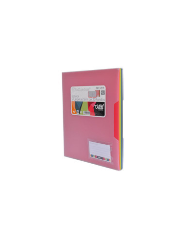 SET OFFICE BOX VITAL COLORS  5 CARPETAS SLIM DE 20 FUNDAS