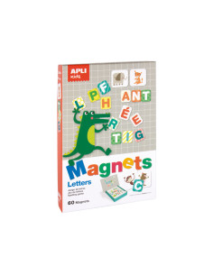 CAJA 60 IMANES APLI KIDS MAGNETS LETRAS