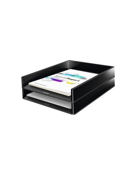 BANDEJA LEITZ WOW DUAL DE SOBREMESA NEGRO