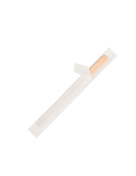 PALETINA DE MADERA 140X5X1 MM EN FUNDA DE PAPEL INDIVIDUAL -CAJA 500U-