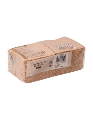 CAJA 3000 SERVILLETAS NATURE DE PAPEL KRAFT 20x20cm