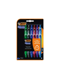 BLÍSTER 6 ROLLERS BIC GELOCITY QUICK DRY