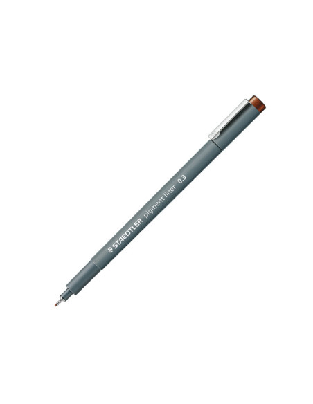 ROTULADOR CALIBRADO STAEDTLER 308 PIGMENT LINER 03 mm MARRON