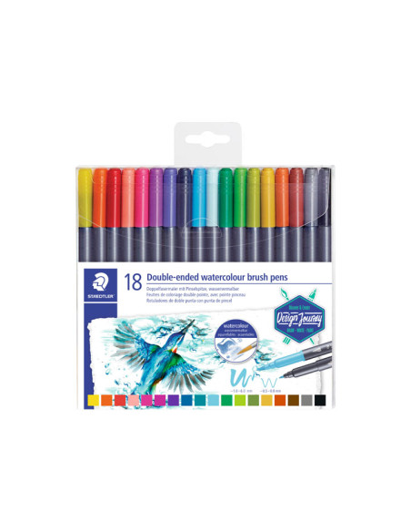 ESTUCHE 18 ROTULADORES STAEDTLER MARSGRAPHIC DUO 3001