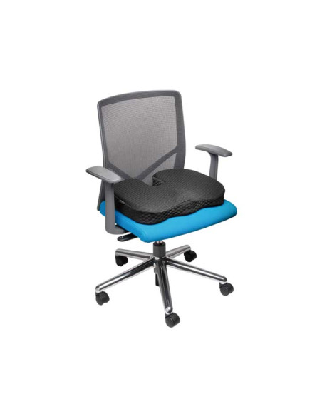COJIN ERGONOMICO KENSINGTON GEL FRIO Y VISCOELASTICA NEGRO