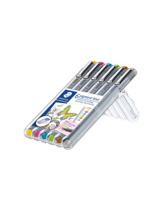 ESTUCHE 6 ROTULADORES STAEDTLER PIGMENT LINER 308 03mm COLORES 2 2