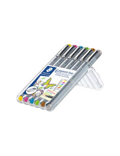 ESTUCHE 6 ROTULADORES STAEDTLER PIGMENT LINER 308 05mm COLORES 2 2