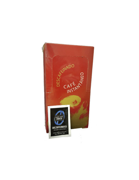 CAJA 100 SOBRES CAFÉ SOLUBLE RAVEZZI DECAFFEINATO