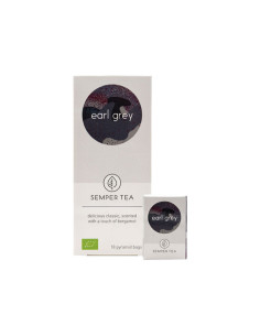 CAJA 18 BOLSITA PIRAMIDAL TÉ SEMPER TEA EARL GREY