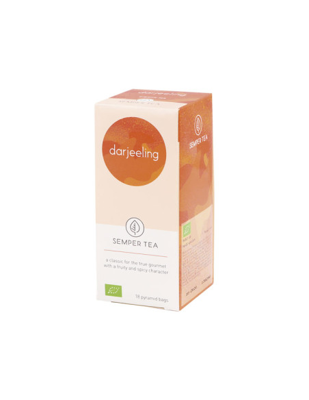 CAJA 18 BOLSITA PIRAMIDAL TÉ SEMPER TEA DARJEELING