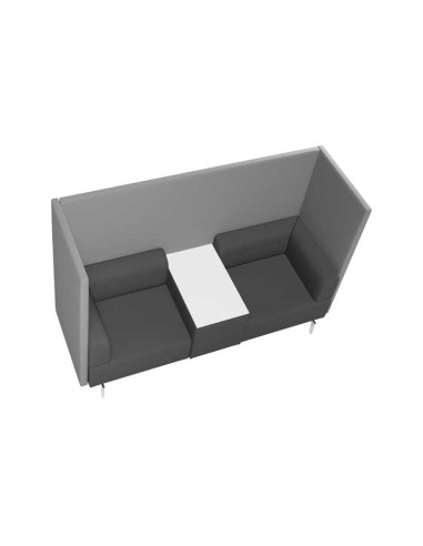 SOFÁ ROCADA SOFT SEATING DOBLE CON MESA