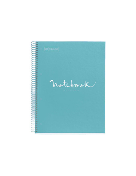 CUADERNO MIQUEL RIUS NOTEBOOK 1 ESPIRAL EMOTIONS 80h A4 5x5 PASTEL