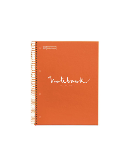 CUADERNO MIQUEL RIUS NOTEBOOK 1 ESPIRAL EMOTIONS 80h A4 5x5 INTENSOS